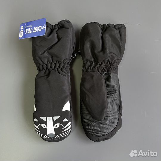 Новые зимние краги варежки с прорезиненной ладонью