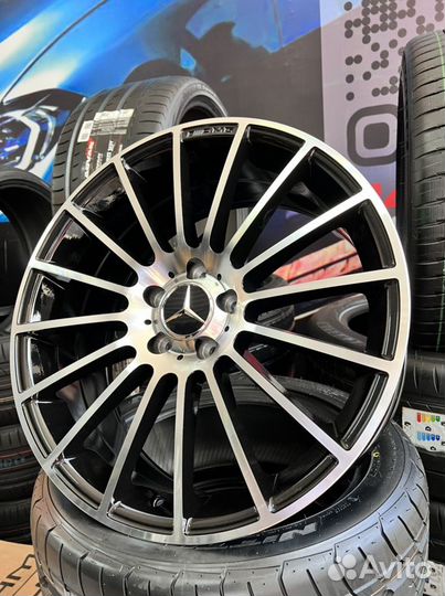 Спицы 222 стиль r19 5*112 гравировка amg