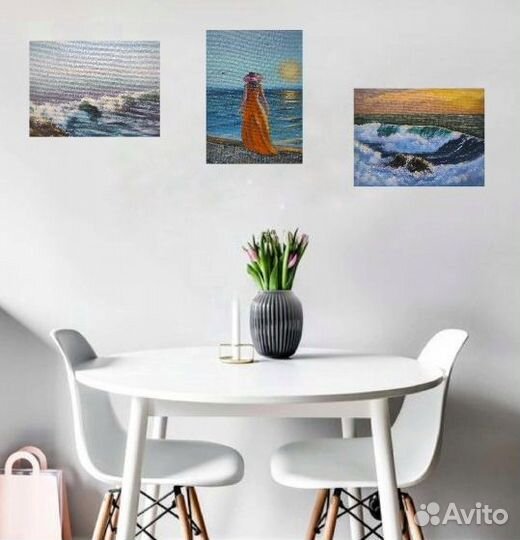 Наборы картин маслом, миниатюры