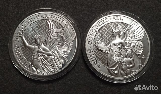 О. Святой Елены Виктория Правда 5 унций Серебро