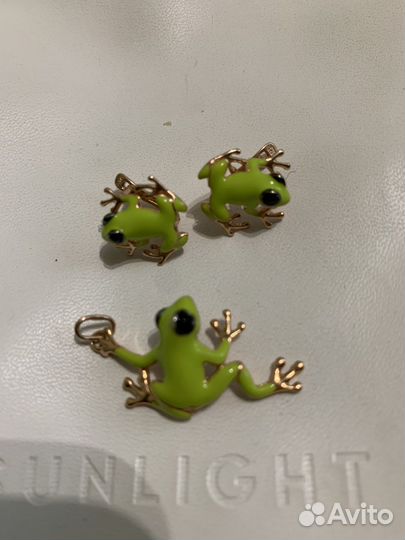Серьги и подвеска