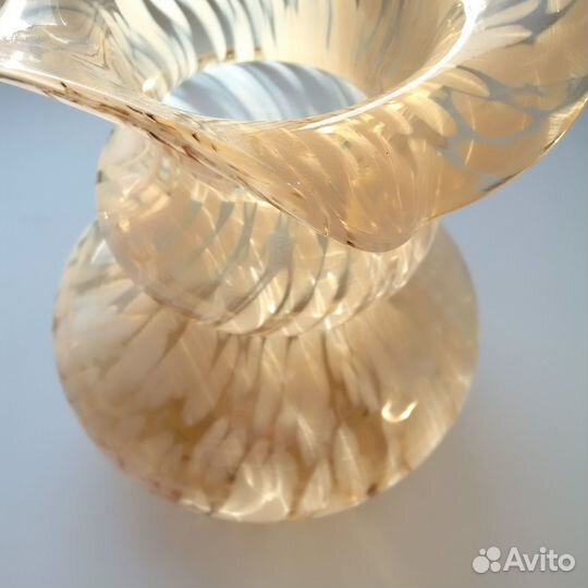 Ваза СССР цветное сульфидно-цинковое стекло