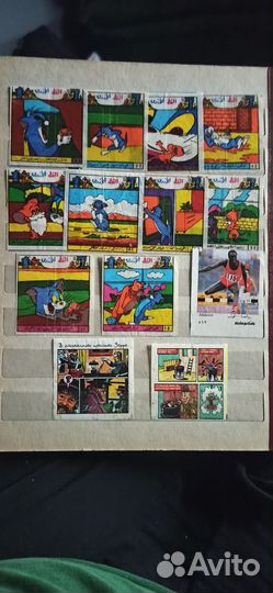 Вкладыши от жвачек разные