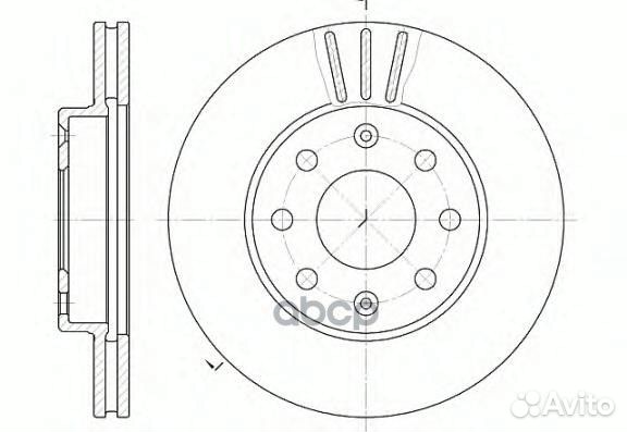 Диск торм. передн. chevr Aveo (01) 665510 Road