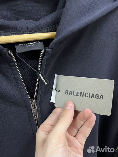 Зип худи balenciaga оверсайз (стиль 2024)