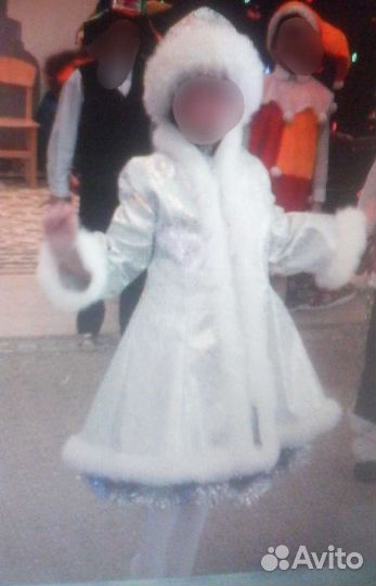 Костюм снегурочки на 6-8 лет
