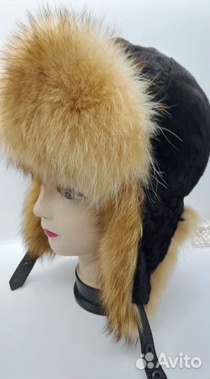 Шапка зимняя меховая женская