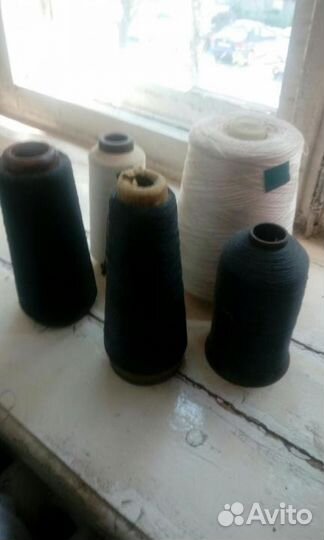 Нить шёлковая и капроновая в бабинах