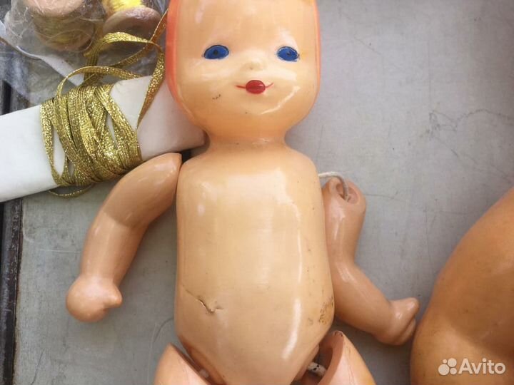 Куклы целлулоидные старые, две шт