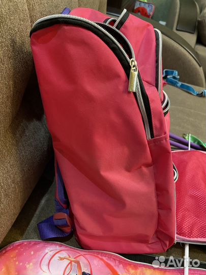 Рюкзак и предметы для художественной гимнастики