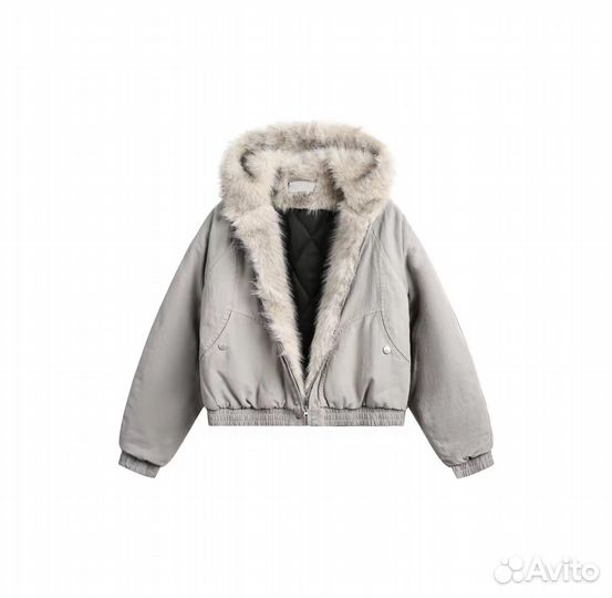 Бомбер с мехом archive type jaded london