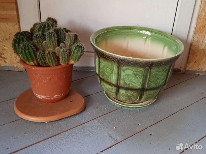 Керамические горшки для цветов бу