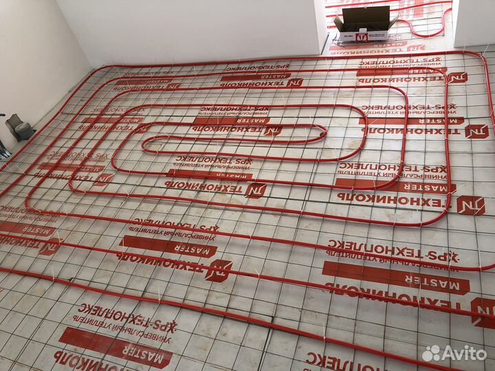 Монтаж водяного теплого пола