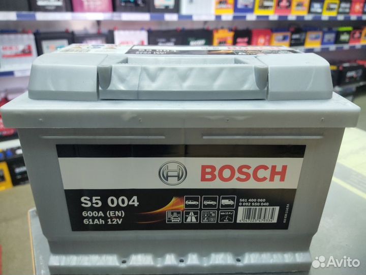 Акб 61Ач Bosch S5 низкий на форд, опель, шевроле