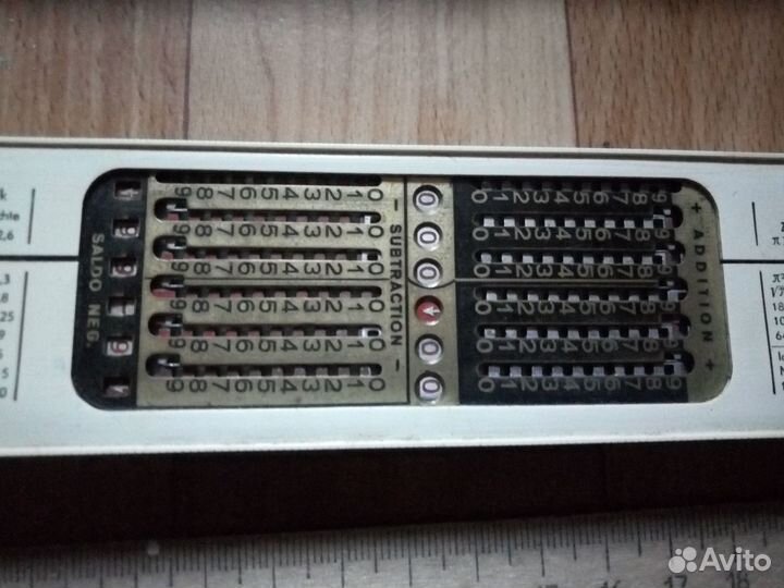 Логарифмическая линейка-аддиатор A.W. Faber