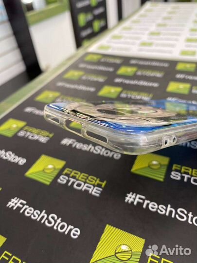 Чехол синий с Мики для iPhone X/Xs