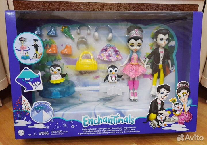 Enchantimals Джунгли лодка Танцы на льду Рыбалка