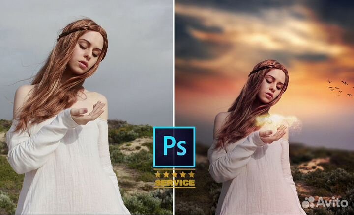 Фотошоп Photoshop - любой сложности