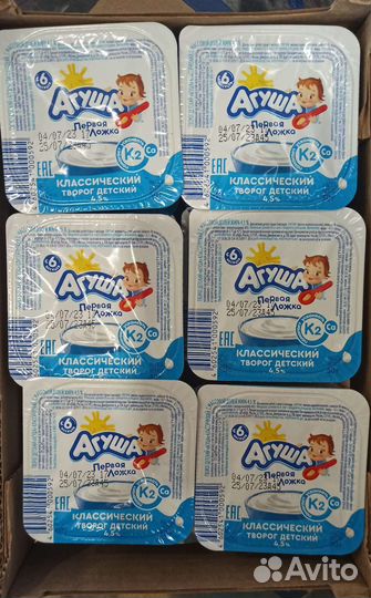 Агуша Творожки, пюре, каша, смесь, мясо, кефир