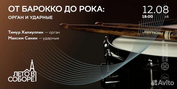 Концерт 12.08.23 Орган,Собор Святого Петра и Павла