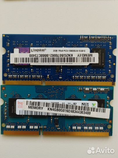 Оперативная память DDR, DDR2, DDR3, dimm, sodimm