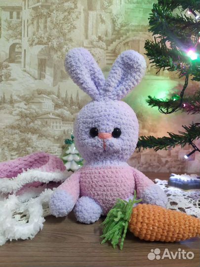 Вязаный зайка