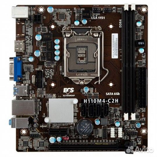 Intel core i5 6400 + H110M+Куллер