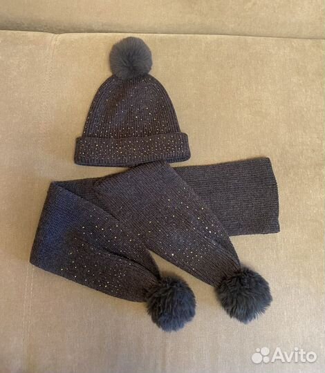 Комплект Zara шапка, шарф для девочки