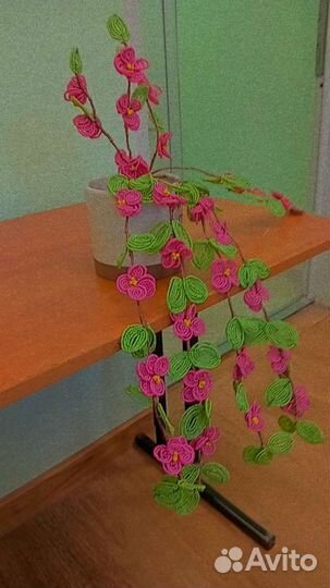 Бегония из бисера