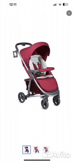 Прогулочная коляска babyton cosmo red