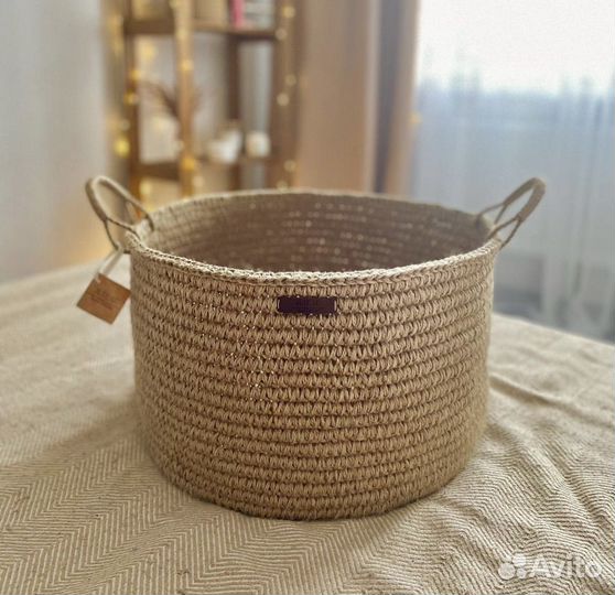 Корзина для елки, интерьерная, белья