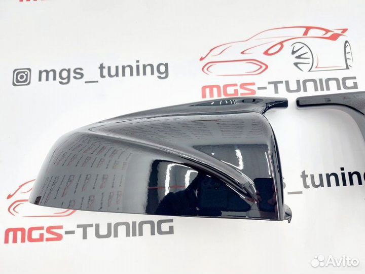 Крышки зеркал M черный глянец BMW 5er F10 09-13