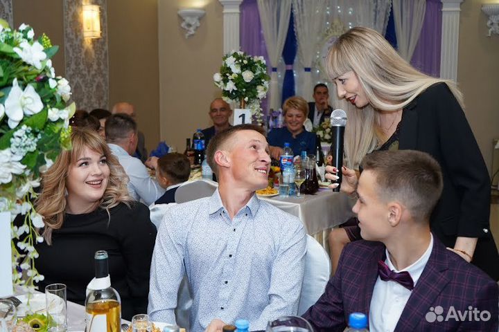 Ведущая/Тамада+DJ(свет, звук, экран, дым, фонтаны)