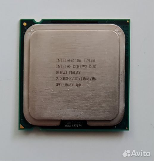 Процессор Core 2 DUO E7400 2,8 Ghz