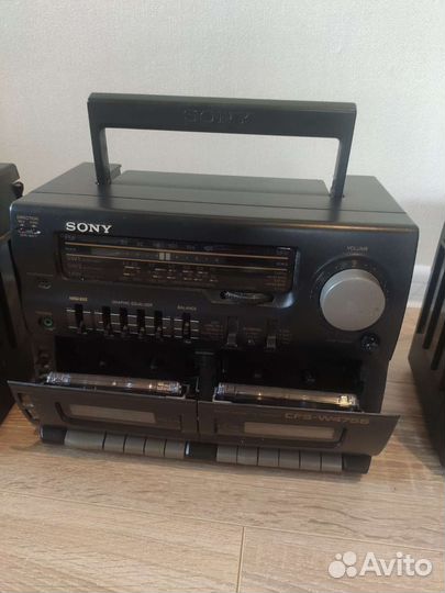 Двухкассетная магнитола sony cfs-w475s