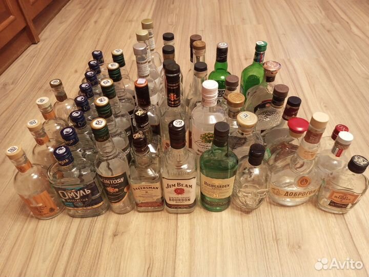 Стеклянная бутылка 0 5