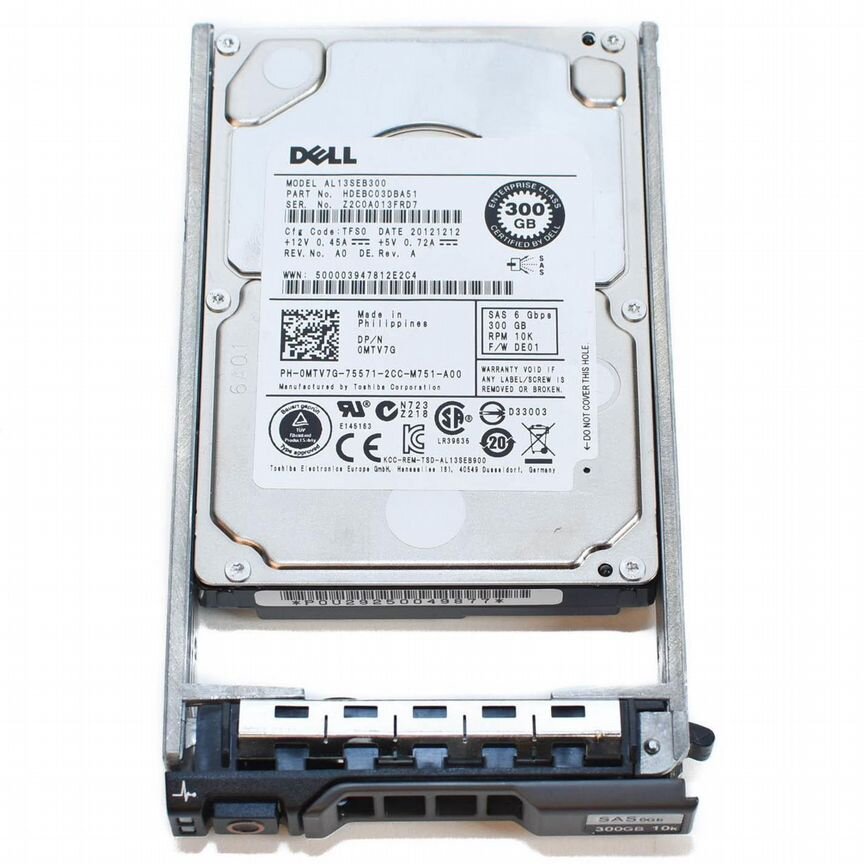 [0MTV7G] Жесткий Диск Dell 300gb Mtv7g Sas 2.5