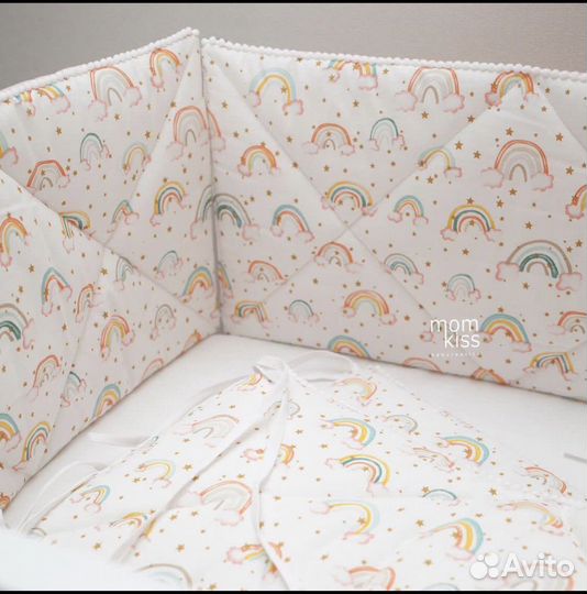 Бортики в кроватку для девочки