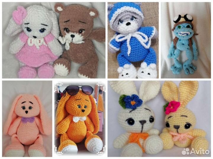 Вязаные игрушки ручной работы