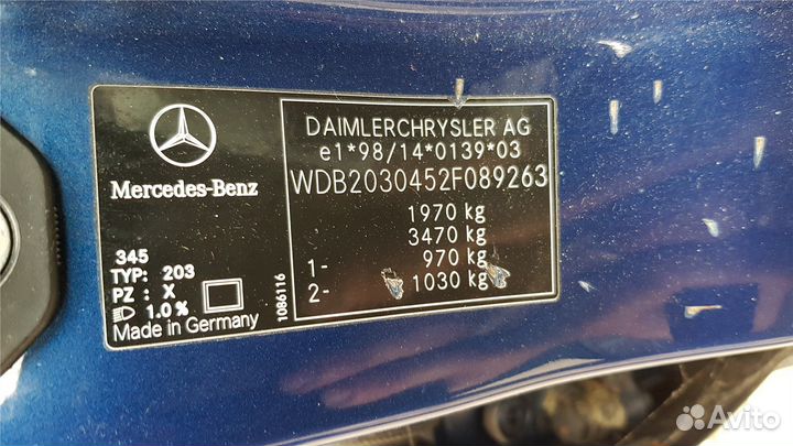 Разбор на запчасти Mercedes C W203 2000-2007