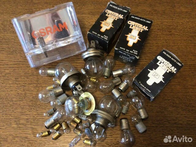 Лампы разные 12 в цена за все