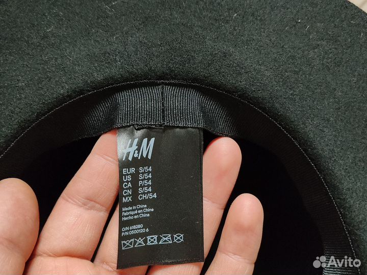 Шляпа женская черная