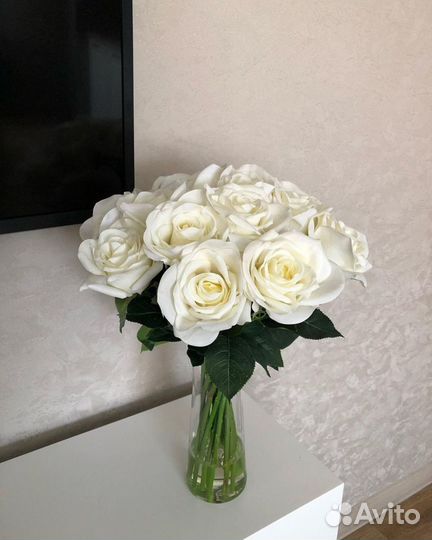 Букет искусственных роз, премиум розы искусственны