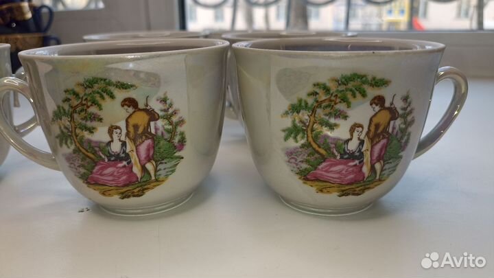 Кружки пфз, пастух и пастушка. 6штук