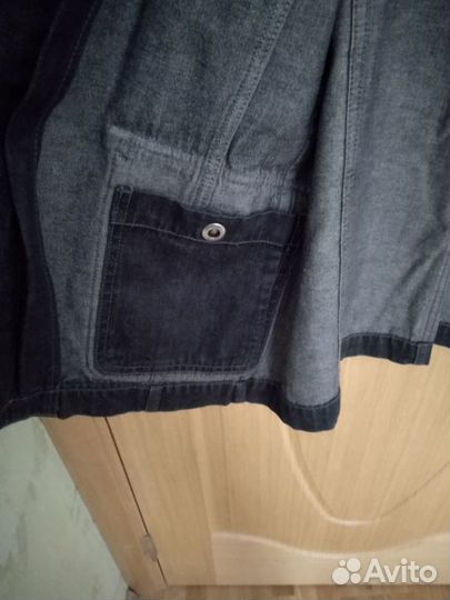Мужской джинсовый пиджак
