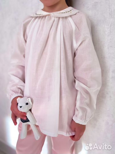 Костюм для девочки блузка и брюки