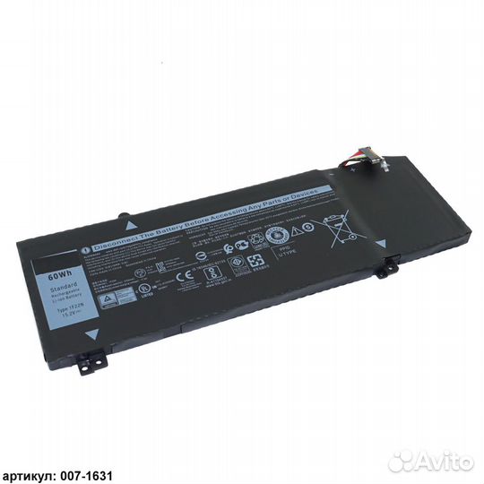 Аккумулятор Dell (1F22N) Alienware M15, OEM