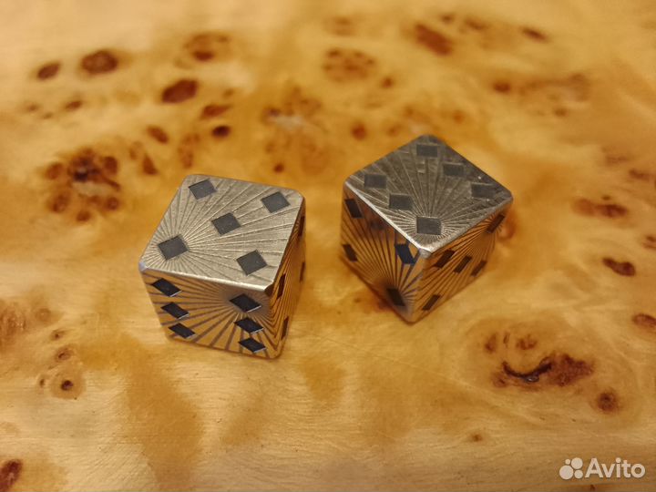Кубики для нард из цветного металла