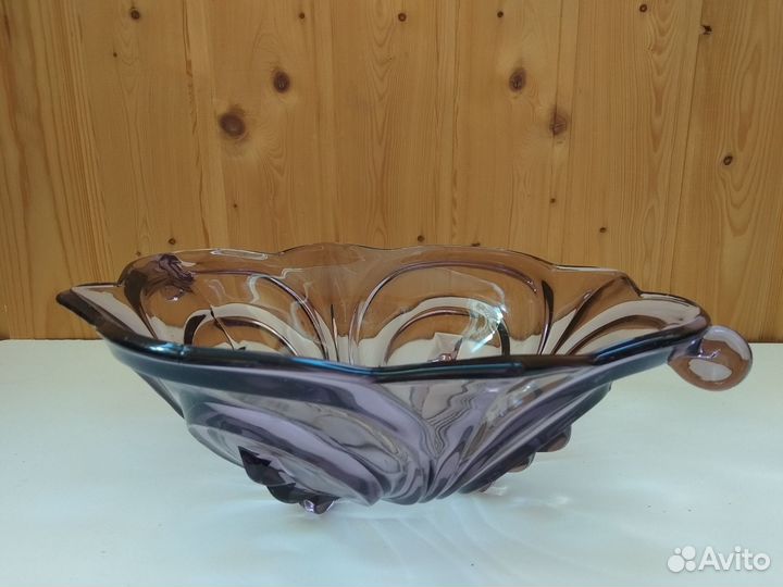 Ваза Фруктовница Арт Деко Германия Александритовое