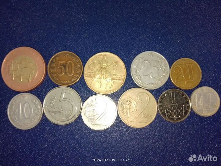 Монеты чехословакии